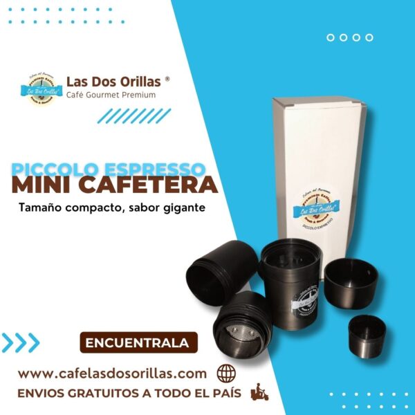 Piccolo Espresso – Mini Cafetera Espresso Portátil 140 ml para Café Intenso en Cualquier Lugar