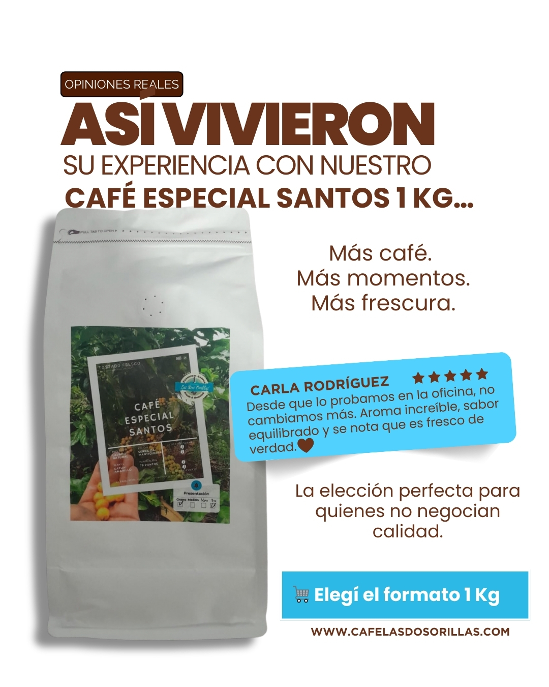 Café Especial Santos - Paquete de 1 kg.